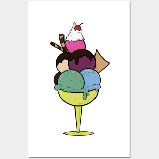 Ice-cream Sundae Posters and Art